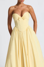 Prim Midi Dress - Lemon Flowering Girl