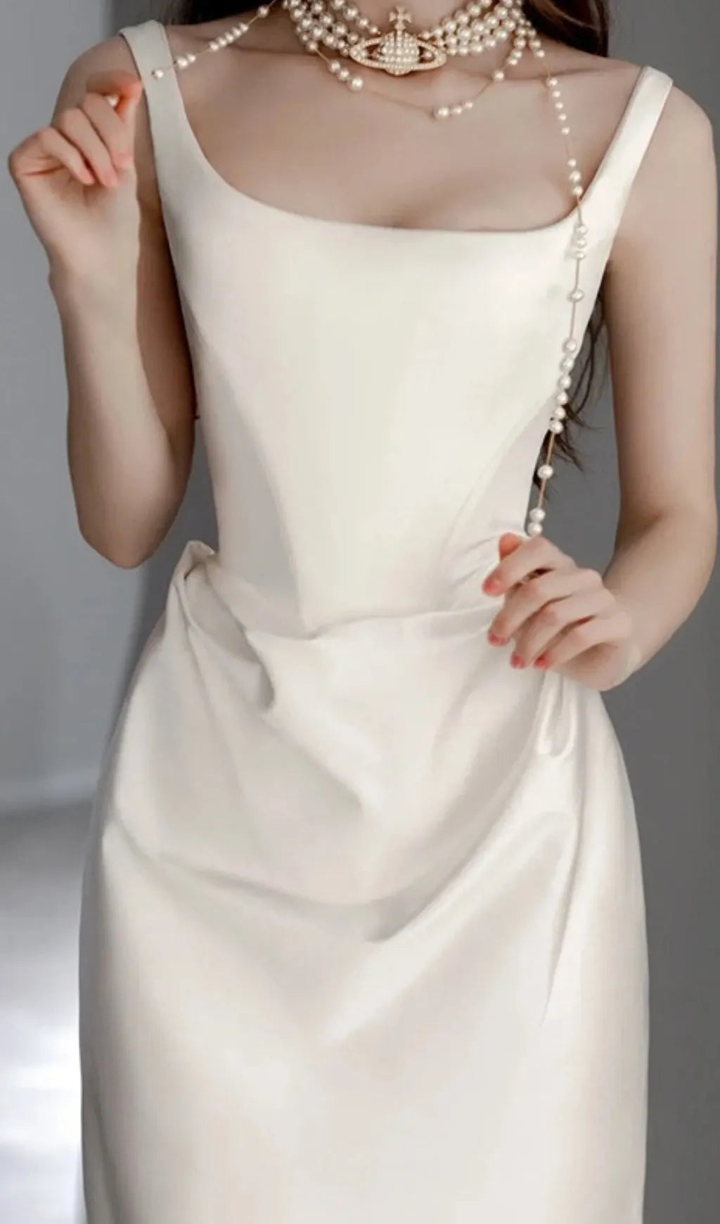 Avian Satin Wedding Dress Flowering Girl