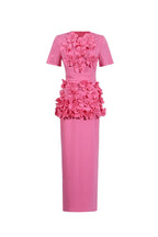 trista Flower Two-Piece Set in pink Flowering Girl