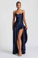 Samira Maxi Dress - Navy Flowering Girl