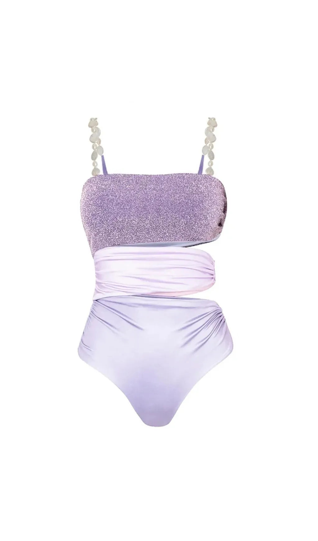 Dupree Cutout One-Piece Swimsuit & Skirt Flowering Girl