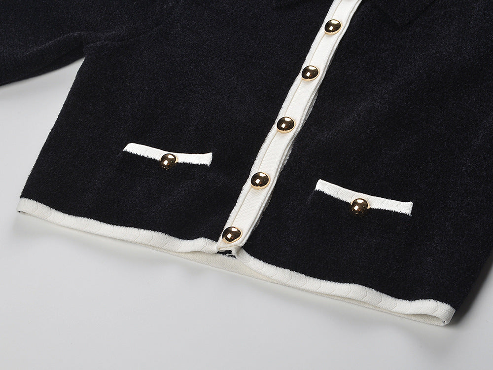 Jenne Two Tone Cardigan Flowering Girl