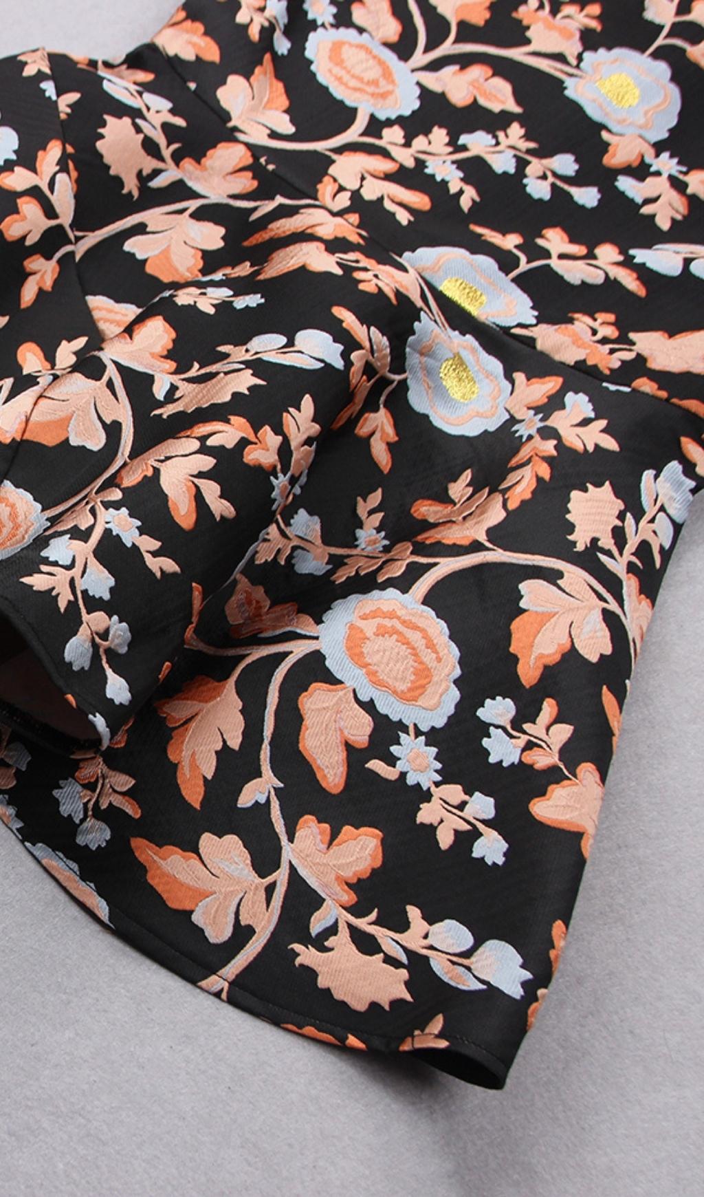 Jacquard Two Piece Set Flowering Girl