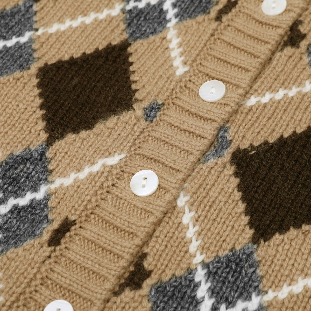 Jeffery Check Knit Cardigan Flowering Girl