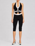 Maliyah Black Two-Piece Set Flowering Girl