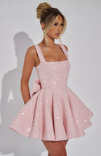 Dorothy Mini Dress - Blush Flowering Girl