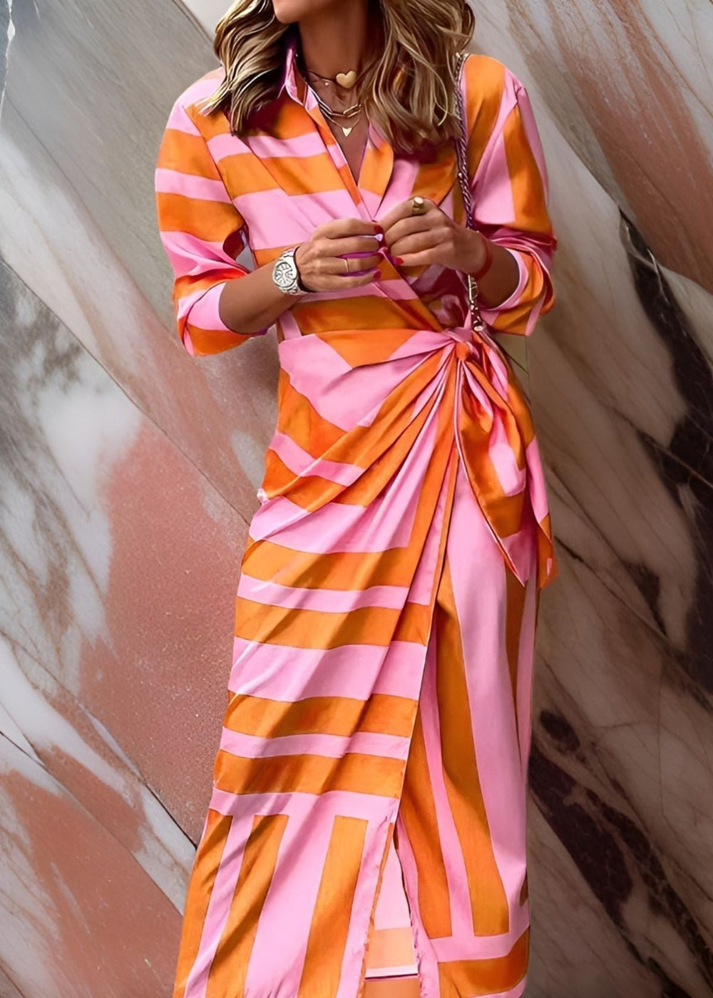 The Most Beautiful Wrap Dress Flowering Girl
