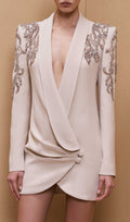 Camilo Sequin Ruched Blazer Dress Flowering Girl