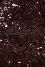 Strapless Sequin Mini Dress In Burgundy Flowering Girl