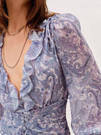 Margarite Printed Mini Dress Flowering Girl