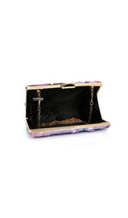 Ledell Purple Flower Sequin Handbag Flowering Girl
