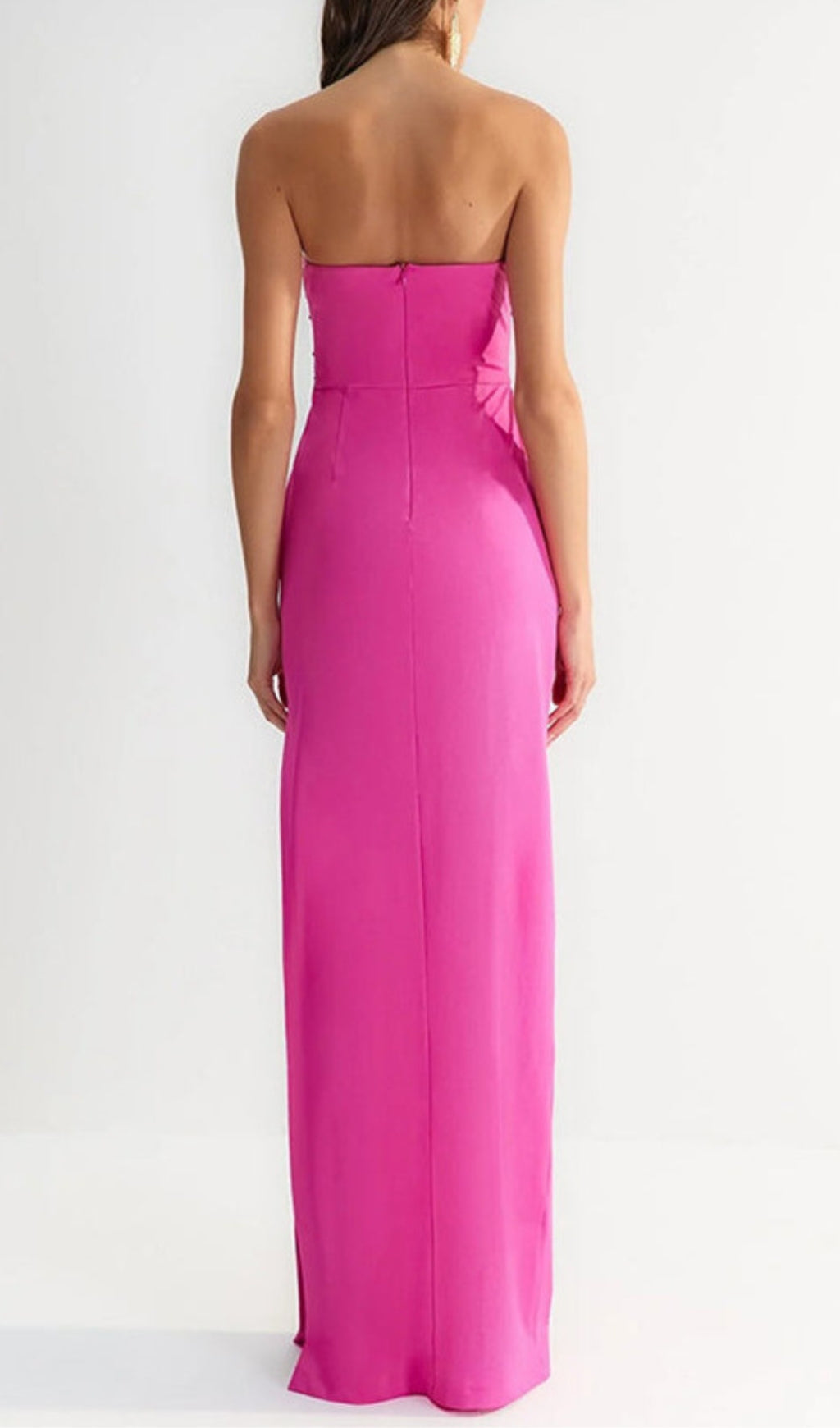 Annmarie Pink Polka Column Maxi Dress Flowering Girl
