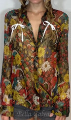 Women's Multi Blouse Flowering Girl