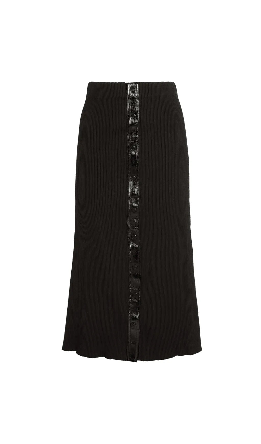 KNIT BUTTON SLIT MAXI SKIRT Flowering Girl