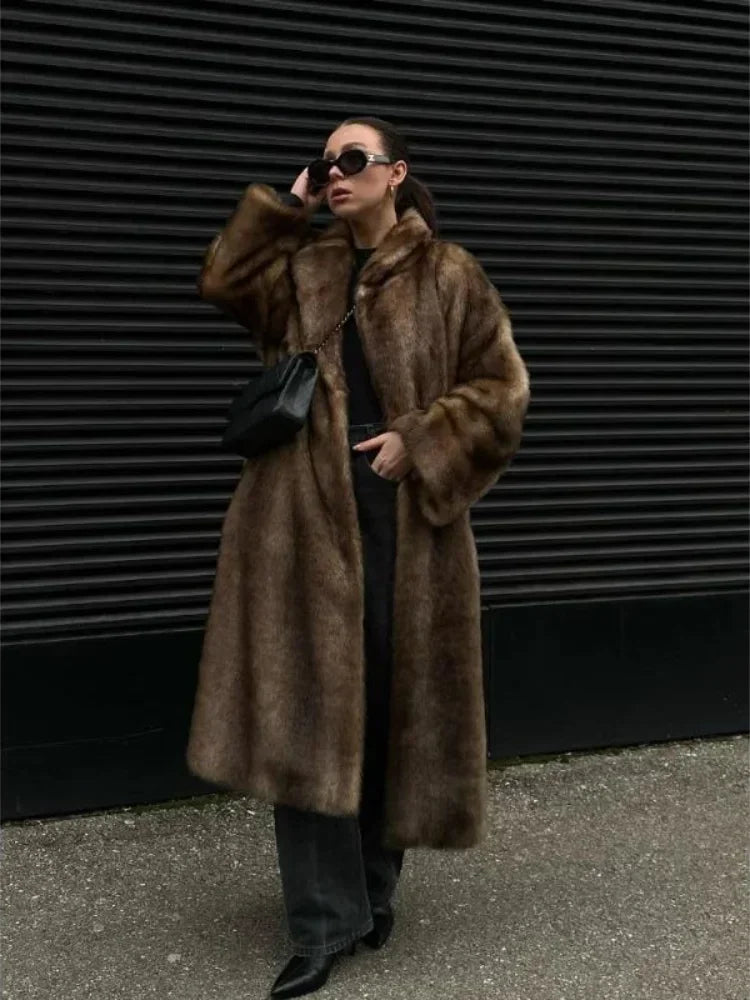 Cheyanne Faux Fur Coat Flowering Girl