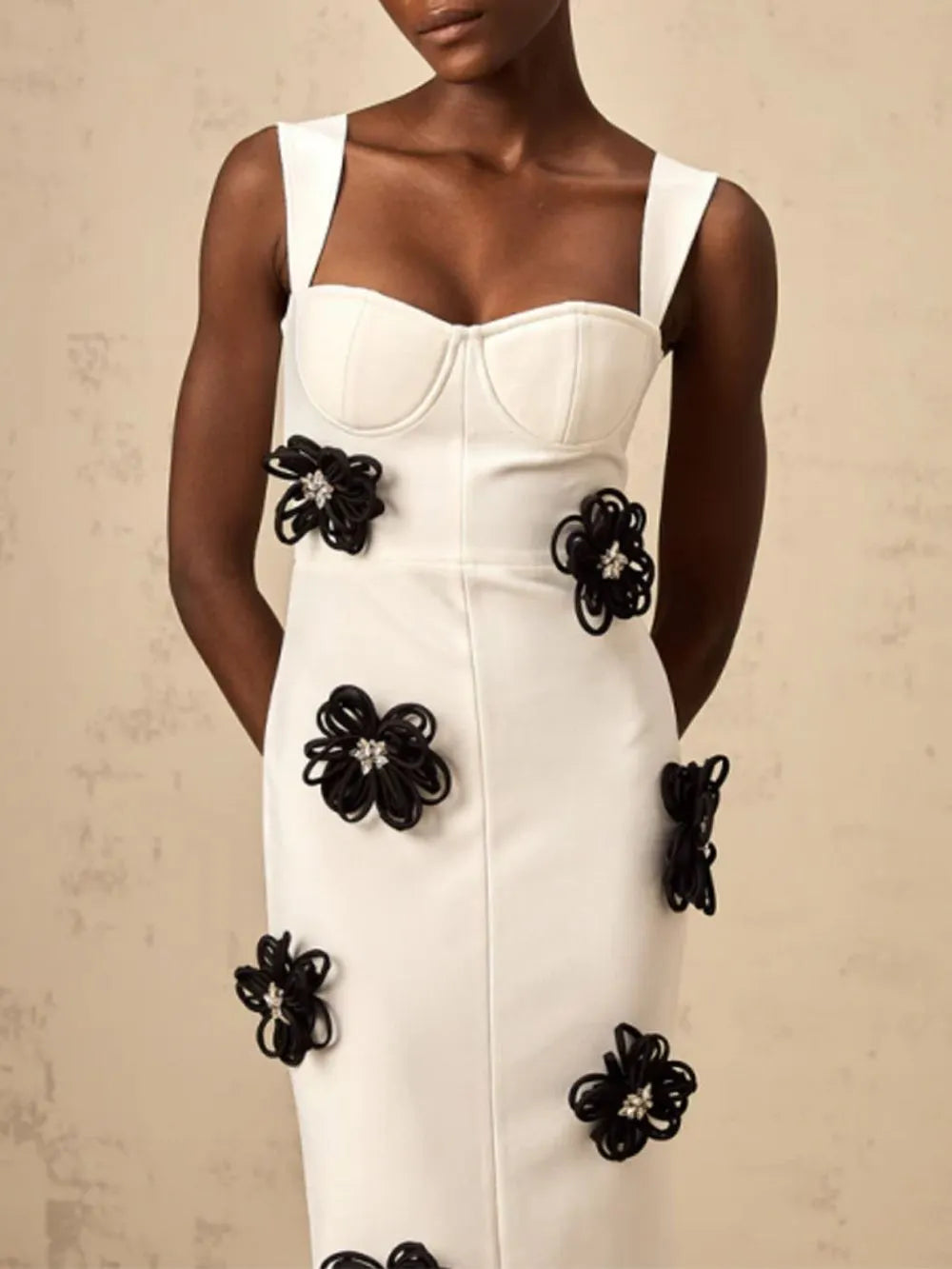 Arely Flower Maxi Bandage Dress Flowering Girl