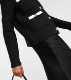 BLACK WEAVE CARDIGAN Flowering Girl