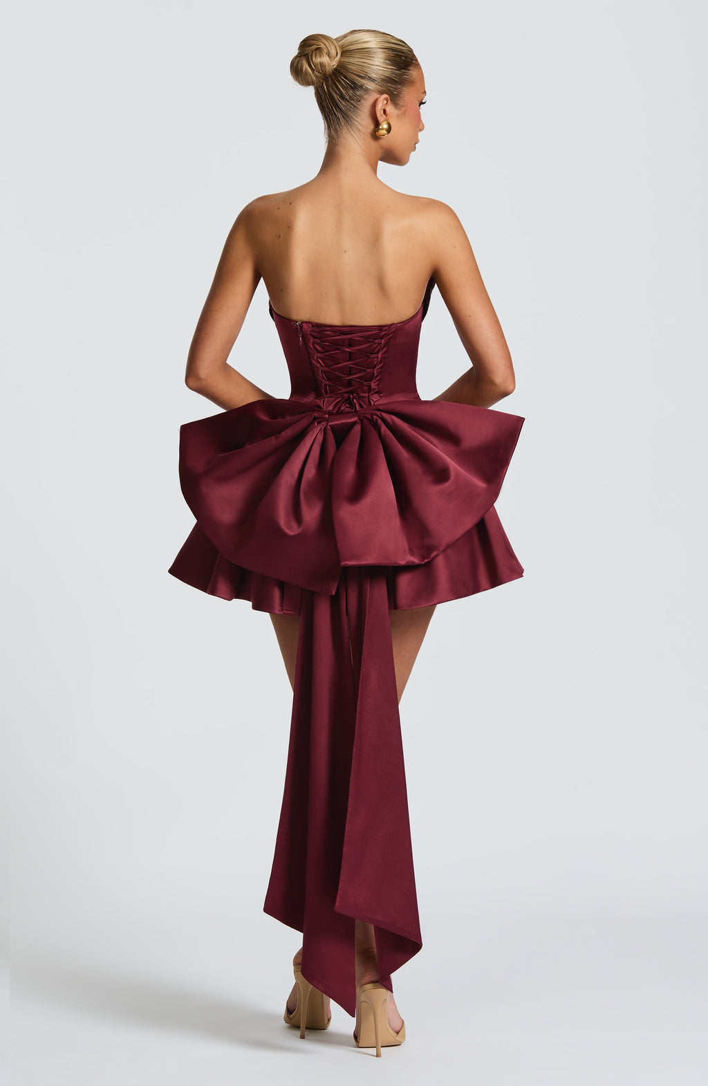 Trinity Mini Dress - Cherry Lacquer Flowering Girl