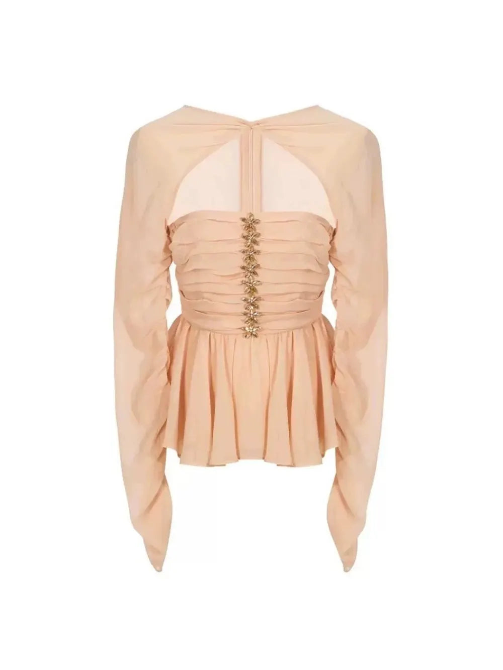 Maui Long Sleeve Ruched Top Flowering Girl