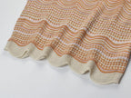 Beige Pointelle Knit Fitted Column Two-Piece Set Flowering Girl