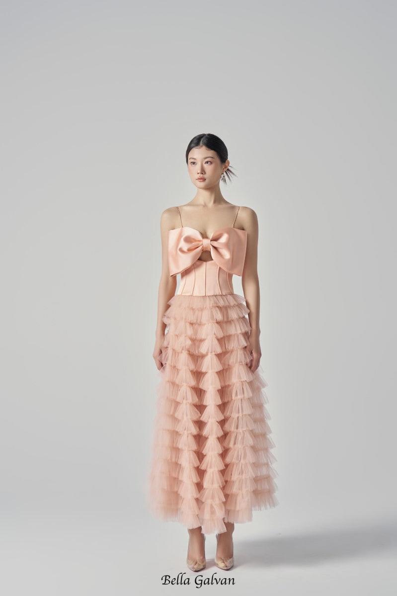 CLARA TAFFETA AND TULLE DRESS Flowering Girl
