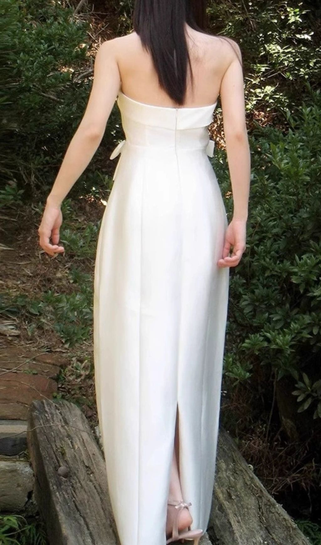 Fayruz White Strapless Bow Maxi Dress Flowering Girl