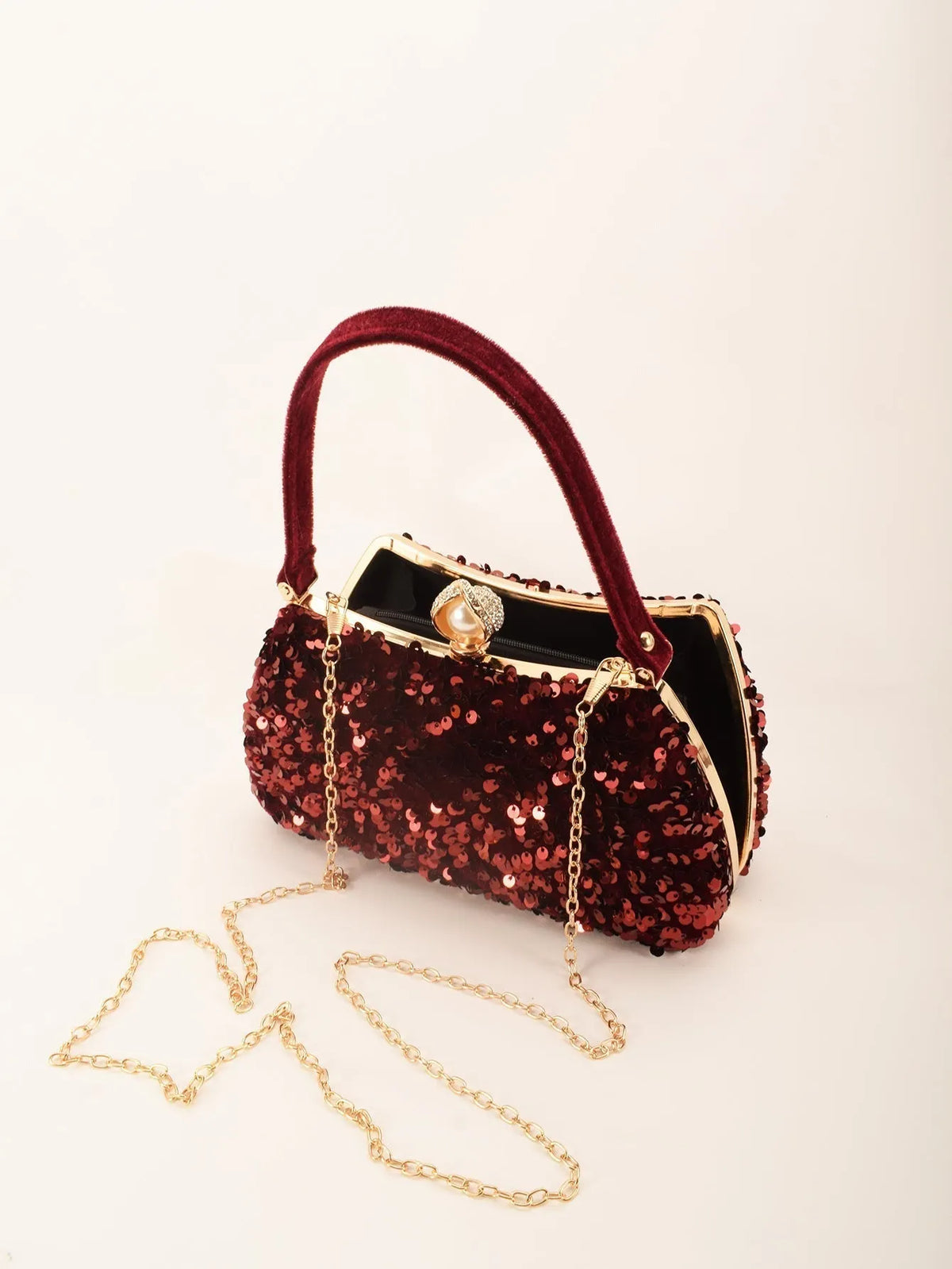 Anahid Sequin Clutch Flowering Girl