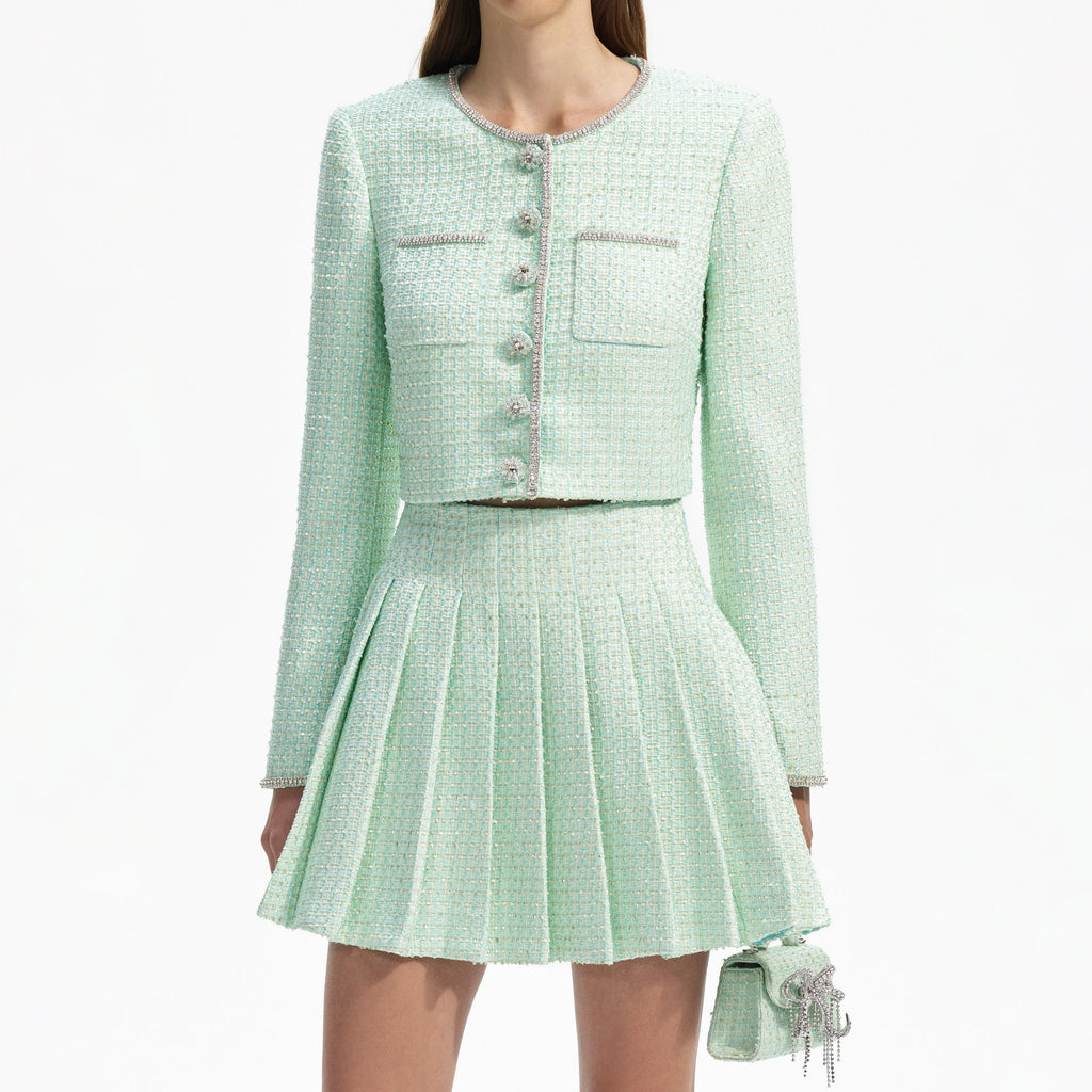 MINT BOUCLE JACKET Flowering Girl