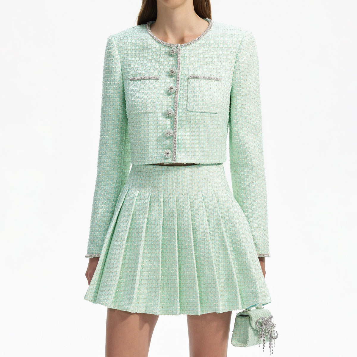 MINT BOUCLE JACKET Flowering Girl