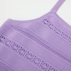 Kinsey Purple Knit Cardigan & Dress Set Flowering Girl