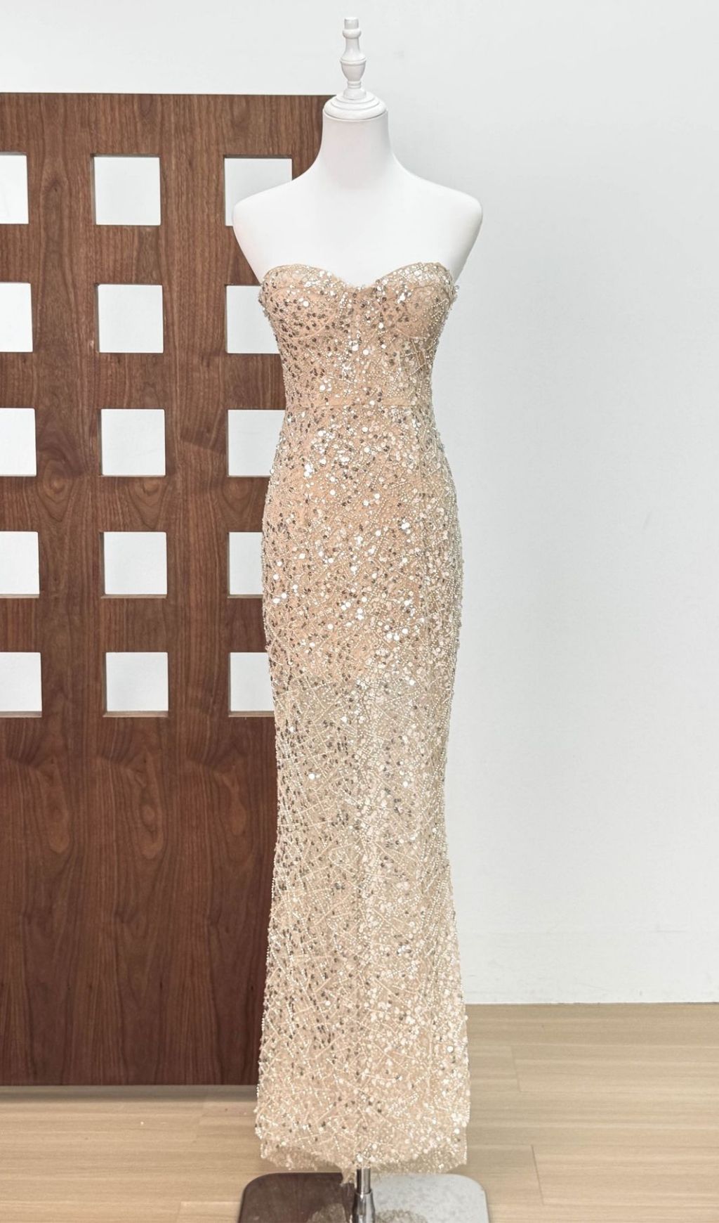 Jair Strapless Sequin Gown Flowering Girl
