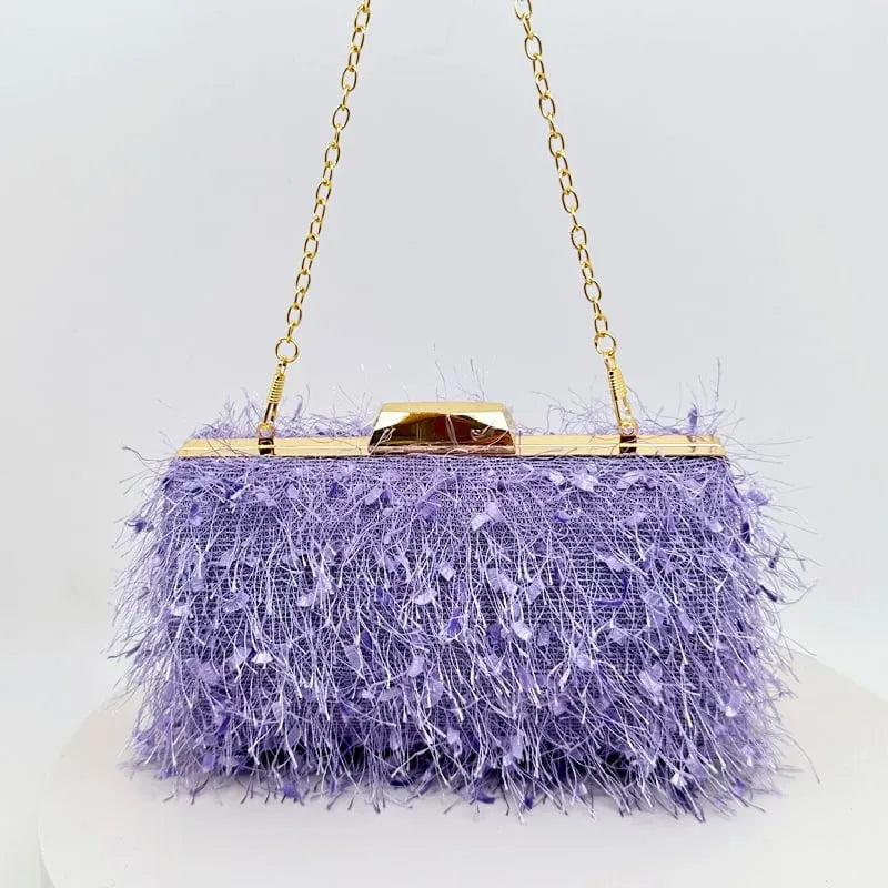 Andromeda Square Tassel Clutch Flowering Girl