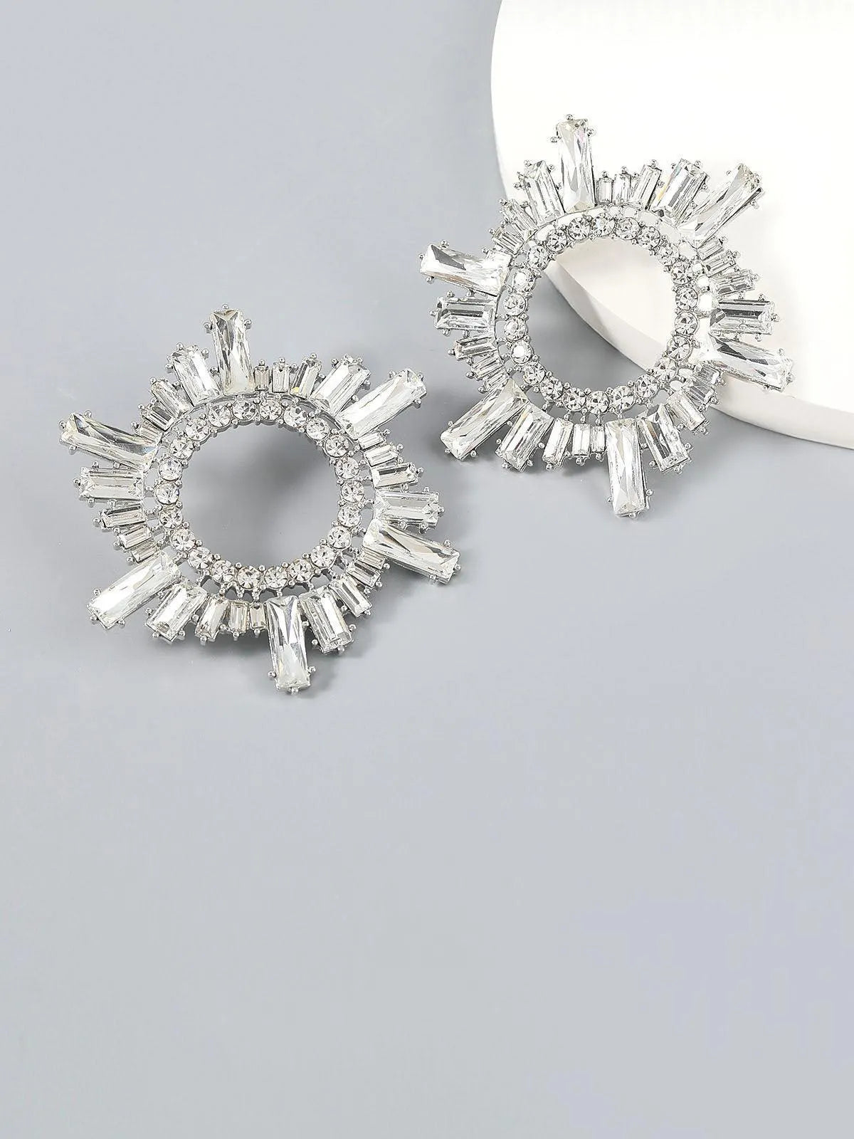 Anisa Crystal Hoop Earrings Flowering Girl