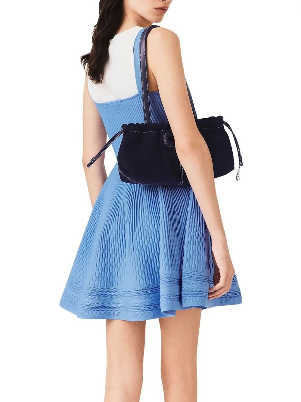 Square Neck Skater Mini Dress Flowering Girl
