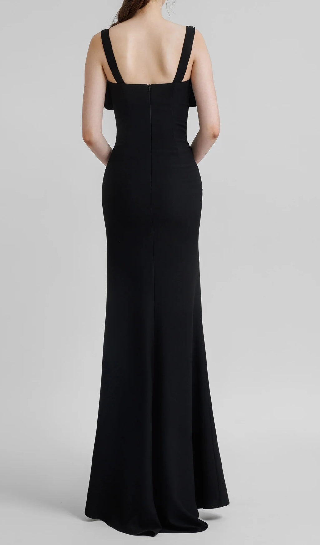 Ceylan Black Mesh Maxi Dress Flowering Girl