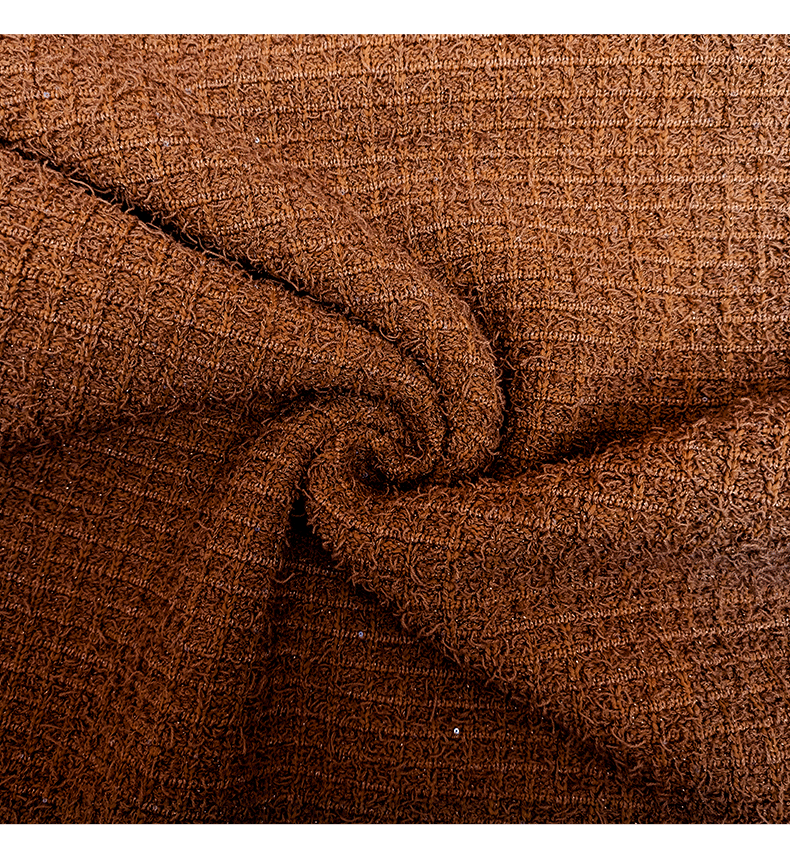 amelia braided-edge tweed midi dress in brown Flowering Girl