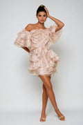 Blandine Ruffle Ruch Mini Dress Flowering Girl