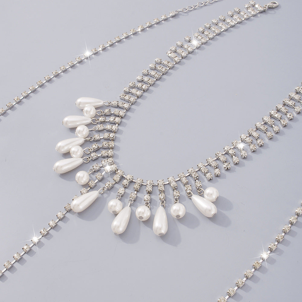 Pearl Didamond Body Chain Flowering Girl