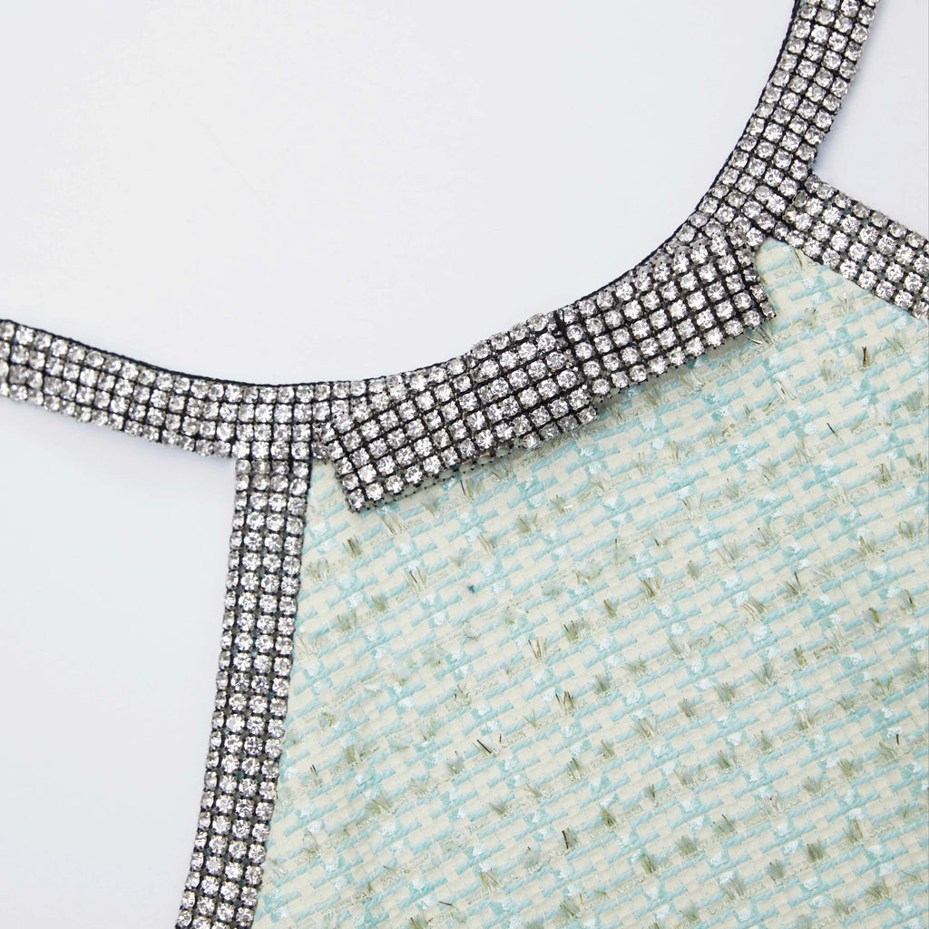 MINT BOUCLE MINI DRESS Flowering Girl