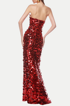 Shiva Strapless Sequin Maxi Dress Flowering Girl