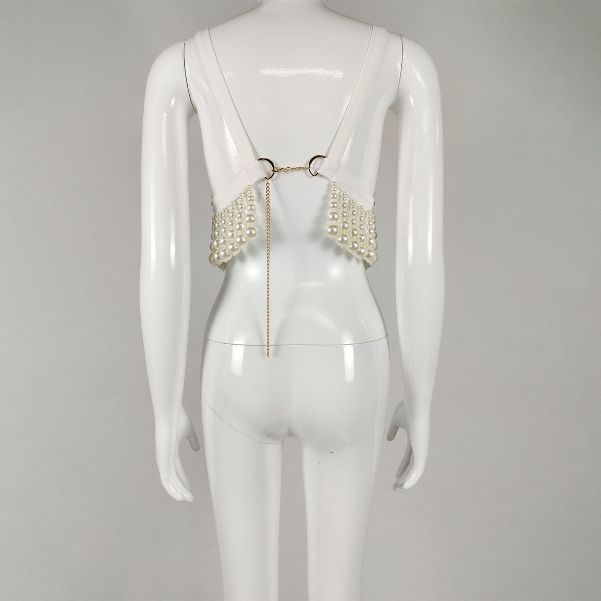 Pearl Embellished Bustier Top Flowering Girl