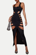 Fabian Cutout Split Maxi Dress Flowering Girl