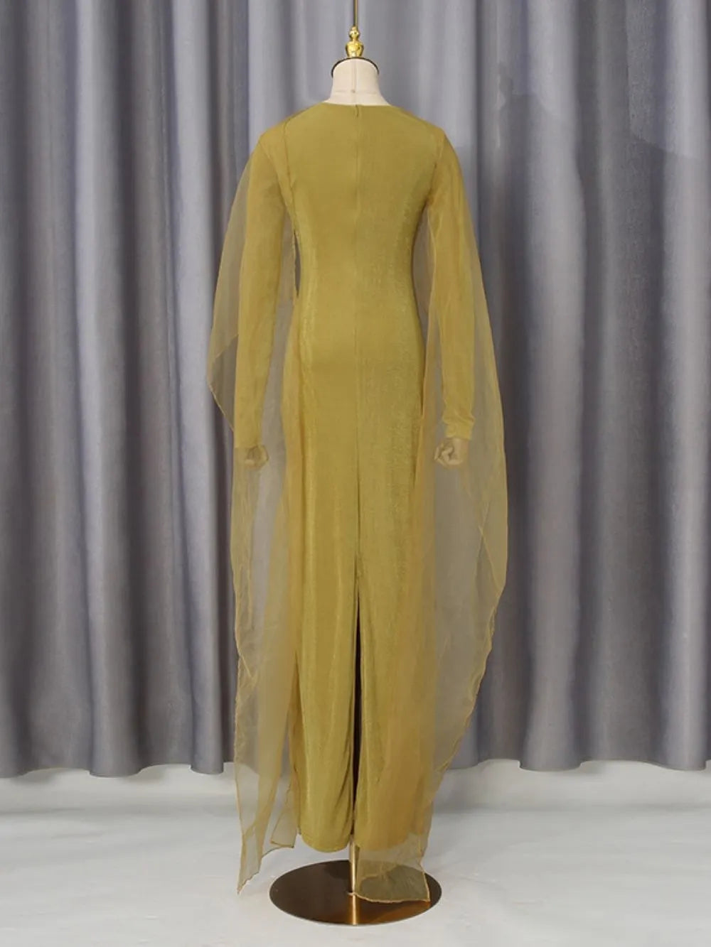 Marceline Long Sleeve Mesh Maxi Dress Flowering Girl