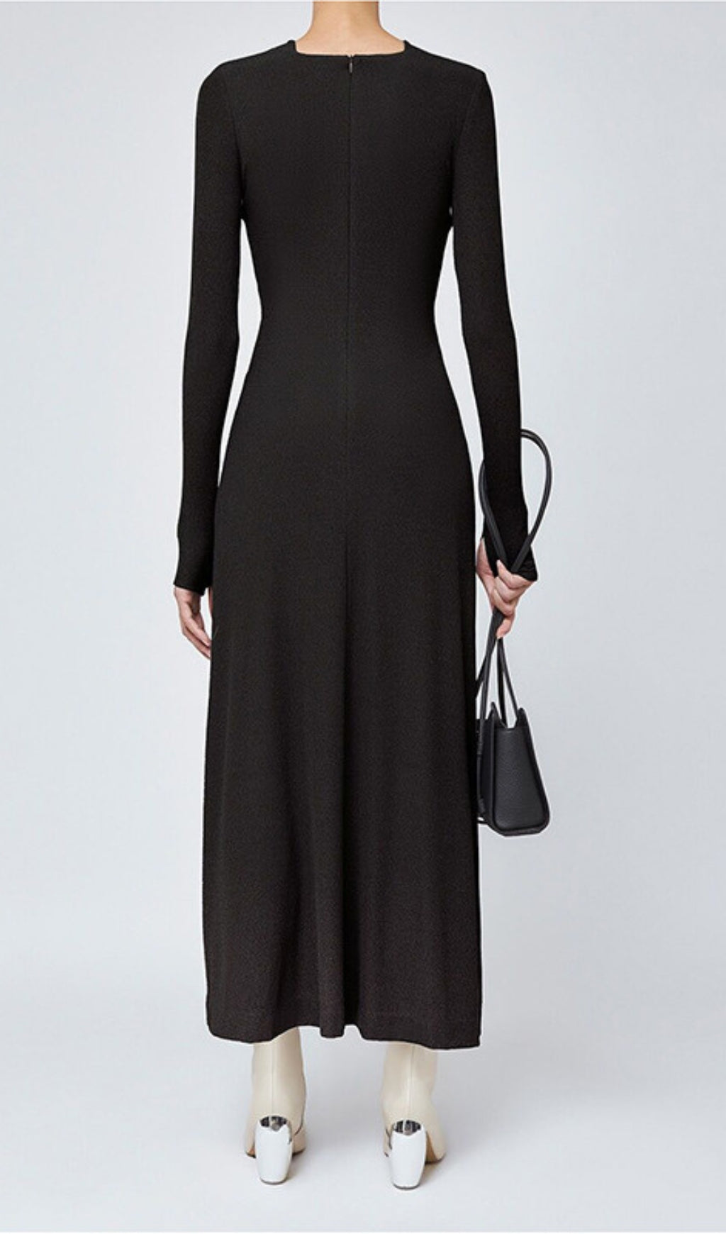 Braydon Cutout Knit Long Sleeve Midi Dress Flowering Girl
