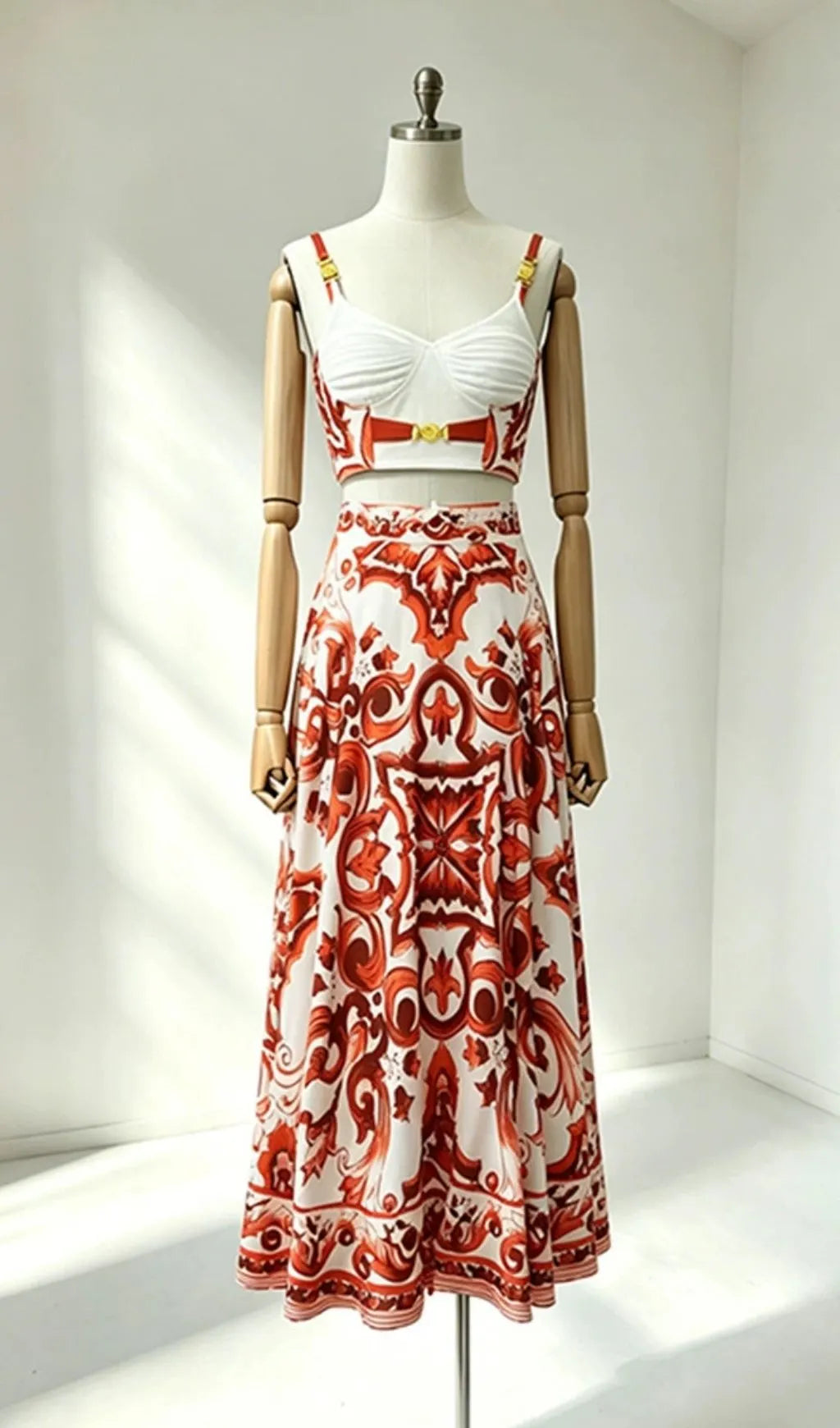 Madrona Printed Two-Piece Set Flowering Girl