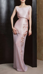 Kerlisha Sleeveless Flower Embroidery Maxi Dress Flowering Girl
