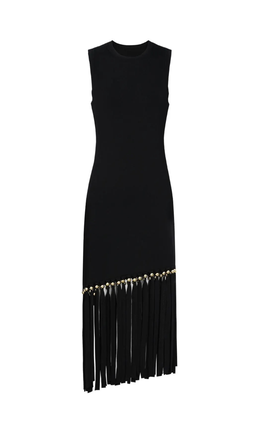 Jill Sleeveless Tassel Knit Midi Dress Flowering Girl