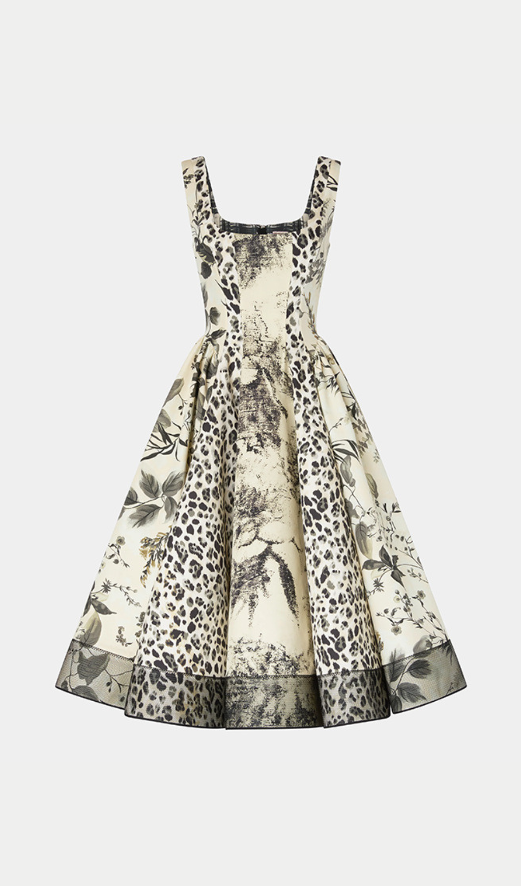 Harald Square Neck Printed Midi Dress Flowering Girl