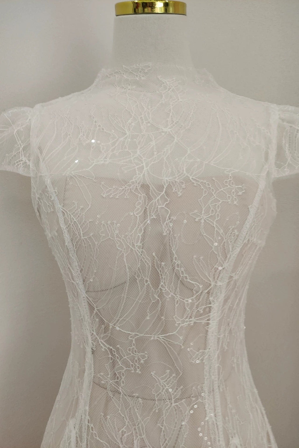 Lace Sequin A Line Midi Dress Flowering Girl