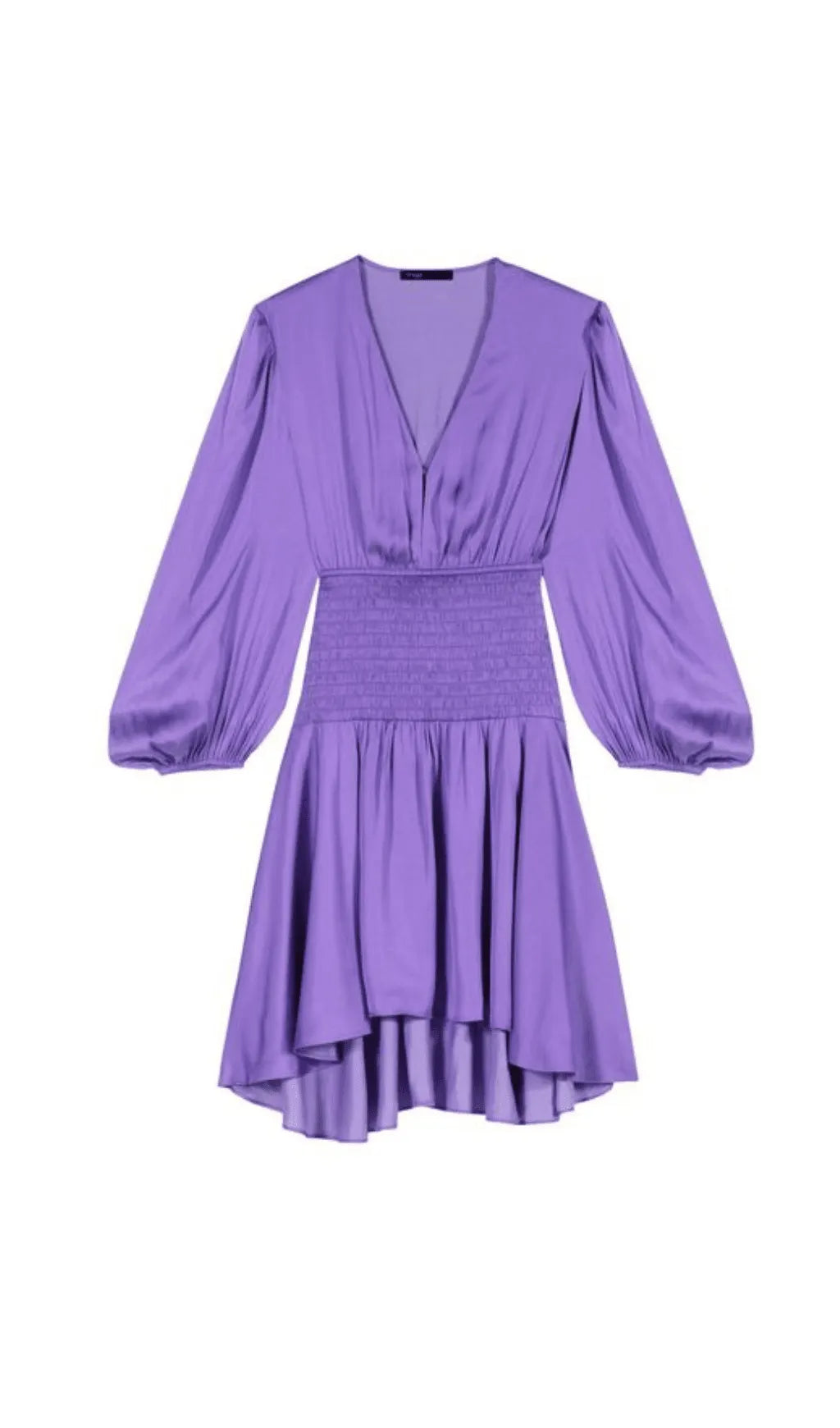 PURPLE SMOCKED TRIM DRESS Flowering Girl